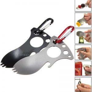۱-PCS-Stainless-Steel-EDC-Tool-Tactical-Spork-Spoon-Fork_005