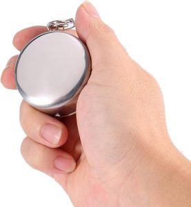 لیوان تاشوی استیل 80 میلی لیتر