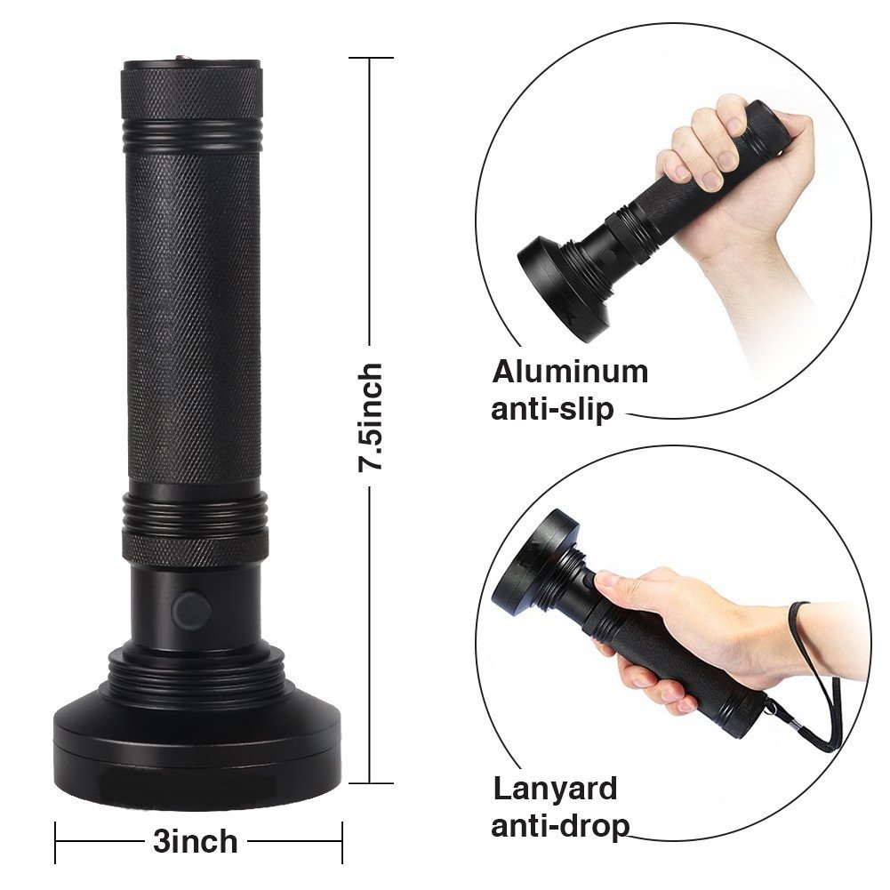 چراغ قوه UV مدل 100 led