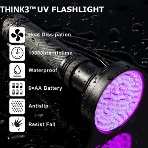 چراغ قوه UV مدل 100 led